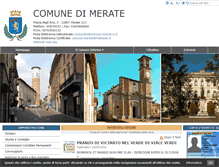Tablet Screenshot of comune.merate.lc.it
